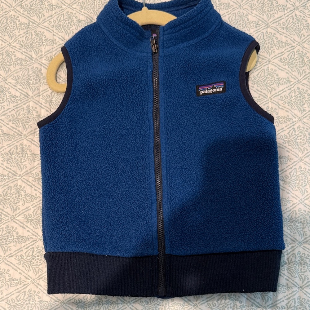 Patagonia Kids Navy Fleece Vest